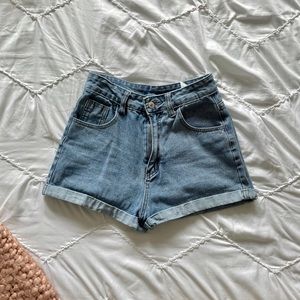 Denim shorts